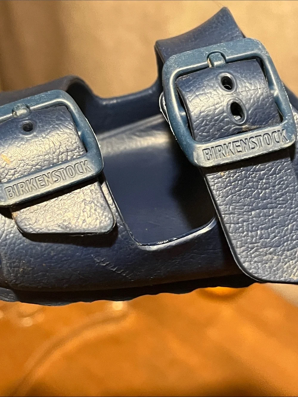 Birkenstock Arizona EVA Navy Double-Buckle Slide Sandals size 29 / US 11-11.5